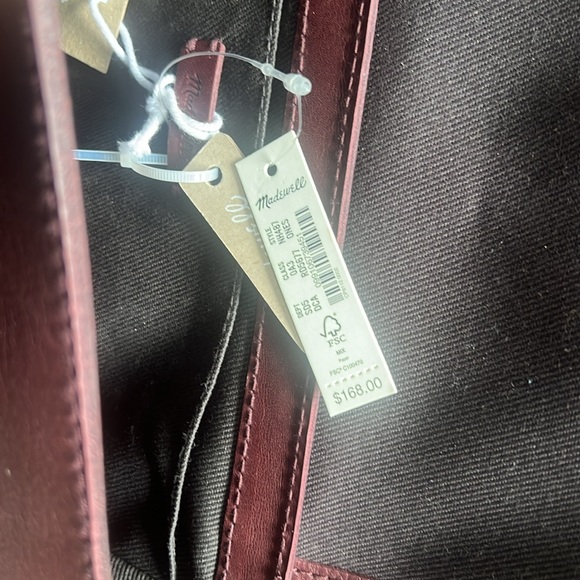 Madewell Wine Colored Bag with Tags - Picture 2 of 4
